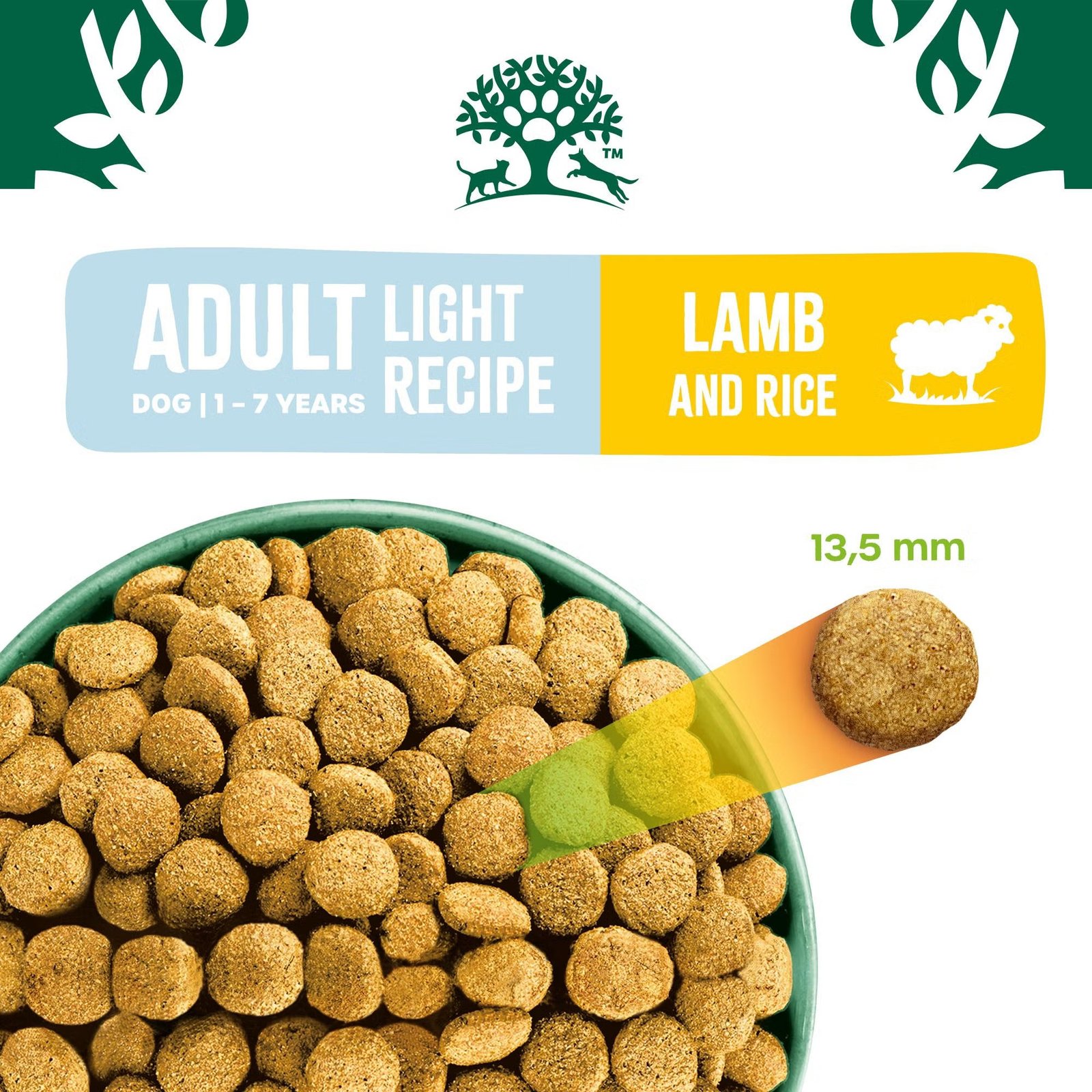 Adult Lamb & Rice Light Dry Dog Food 12kg - Image 3