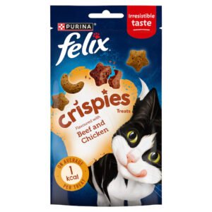 Felix Crispies Cat Treats Beef and Chicken
