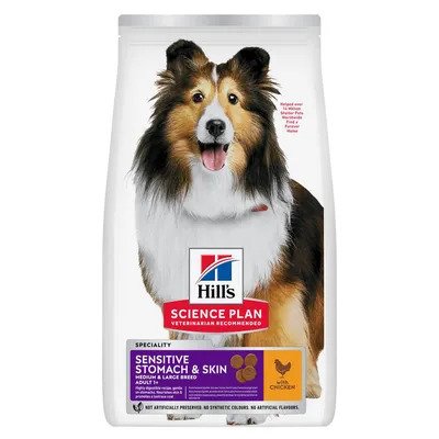 Hill's Science Plan Sensitive Stomach & Skin Adult 1 + Medium with Chicken