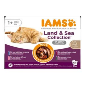 IAMS Advanced Nutrition Senior Land & Sea Collection in Jelly